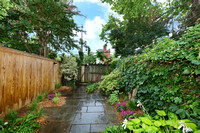 Fenced Backyard with Slate Patio