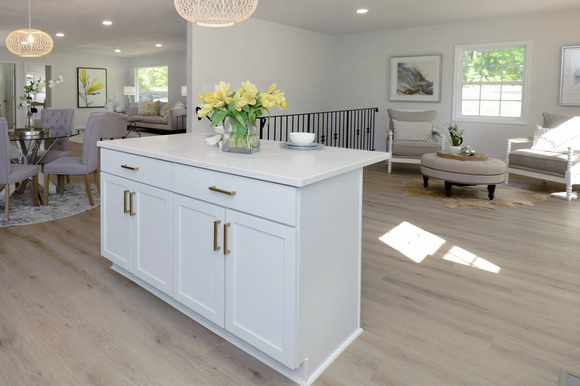 Kitchen Island with Breakfast Bar