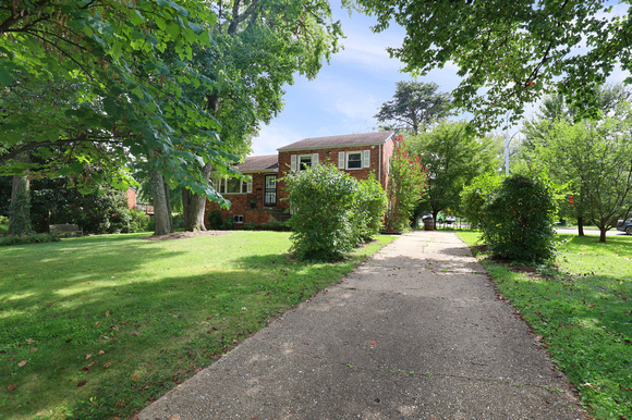 Long Concrete Driveway
