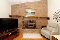 FR Fireplace with Woodstove Insert