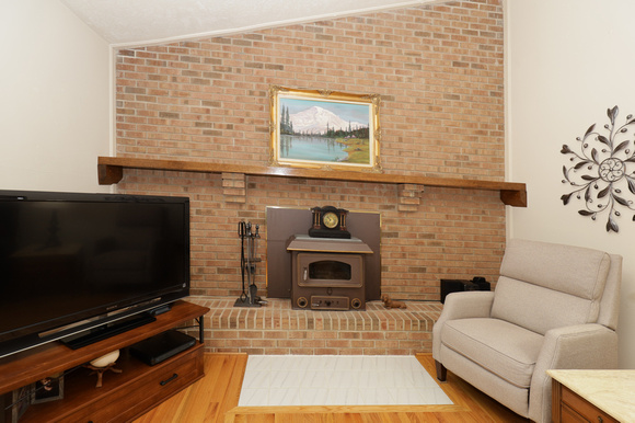 FR Fireplace with Woodstove Insert