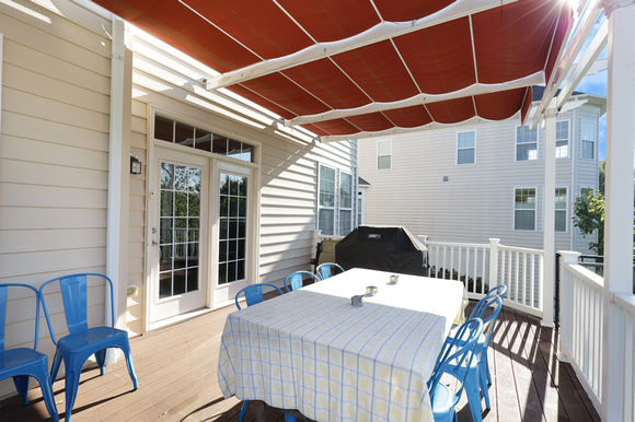 Deck with Retractable Awning - 2