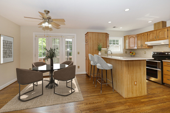 Kitchen & Breakfast Area (Virtually Staged)